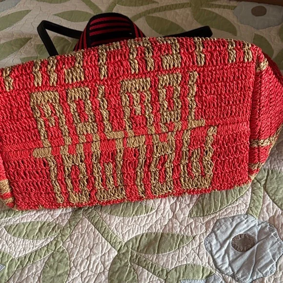 Clare V Pas Mal Raffia Bateau Tote Like New - Picture 6 of 6
